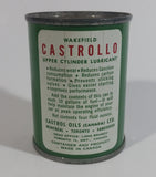 Vintage Wakefield Castrollo Upper Cylinder Lubricant 4 oz Tin Metal Coin Bank