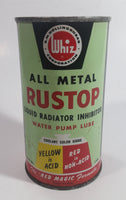 Vintage Whiz Hollingshead All Metal Rustop Liquid Radiator Inhibitor Water Pump Lube 12 1/8 Fl oz. Imp. Tin Metal Can Never Opened Still Full