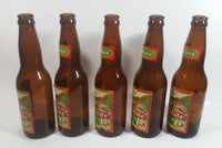 Vintage Set of 5 Capilano Brewery Vancouver Old Style Beer Amber Brown Glass Bottles