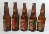 Vintage Set of 5 Capilano Brewery Vancouver Old Style Beer Amber Brown Glass Bottles