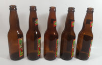 Vintage Set of 5 Capilano Brewery Vancouver Old Style Beer Amber Brown Glass Bottles