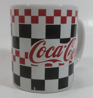 2002 Gibson Coca-Cola Coke Checkered Ceramic Coffee Mug