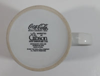 2002 Gibson Coca-Cola Coke Checkered Ceramic Coffee Mug