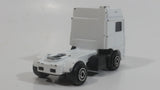 Majorette Volvo Semi Tractor Truck White Die Cast Toy Car Vehicle 1/100 Scale