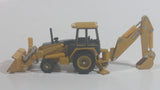 ERTL John Deere Tractor Back Hoe Excavator Loader Yellow Die Cast Toy Farming Construction Vehicle