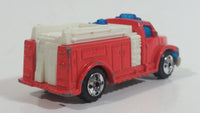 2004 Matchbox 1 Fire Engine Salmon Pink Red Die Cast Toy Car Emergency Rescue Vehicle Burger King