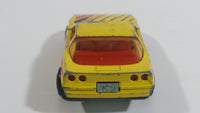Vintage Majorette Chevrolet Corvette ZR-1 No. 215 & 268 Yellow #6 500 Miles Die Cast Toy Car Vehicle Opening Doors 1/57 Scale Made in France