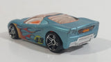 2009 Hot Wheels Airshot Super Drop 40 Somethin' Light Satin Blue Die Cast Toy Car Vehicle