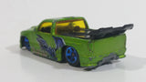 2002 Hot Wheels Yu-Gi-Oh! Super Tuned Truck Lime Green Die Cast Toy Car Vehicle