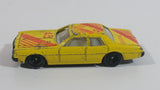 Vintage Magic Fast Wheels Ja-Ru Real Wheels 1976 Dodge Coronet Sedan #45 Yellow Die Cast Toy Car Vehicle Made in Hong Kong