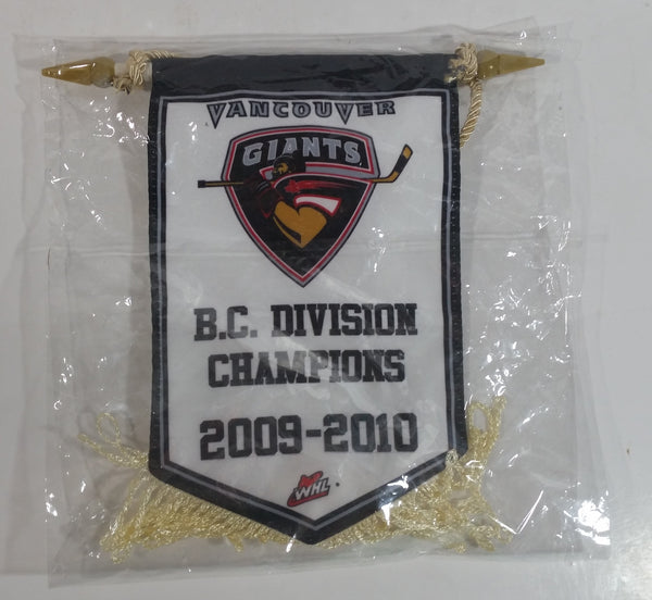 WHL Vancouver Giants Ice Hockey Team B.C. Division Champions 2009-2010 5" x 8" Banner