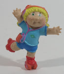 1984 CPK Cabbage Patch Kids Roller Skating Listening to Music on Walkman PVC Toy Figure Blue Version