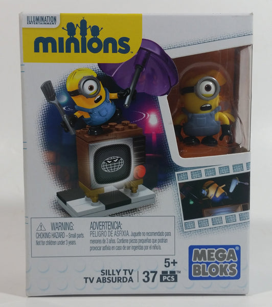 2015 Mega Bloks Minions Silly TV 37 Pcs New in Package