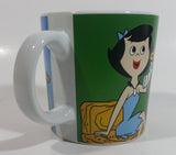 Hanna Barbera The Flintstones "A good friend is cheaper than therapy" Wilma Flintstone and Betty Rubble Ceramic Coffee Mug Cartoon Television Show Collectible