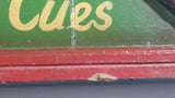 Vintage R.F. Knight "For Quality Tables" Snooker and Billiards Tables Balls ~ Cues Wooden Pool Table Wall Hanging Advertisement