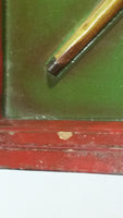 Vintage R.F. Knight "For Quality Tables" Snooker and Billiards Tables Balls ~ Cues Wooden Pool Table Wall Hanging Advertisement