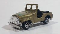 Unknown Brand Military Action Jeep Golden Die Cast Toy Army Vehicle