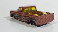 2009 Hot Wheels Rebel Rides Custom '62 Chevy Truck Satin Copper Die Cast Toy Car Vehicle - Surfboard Version (Missing)