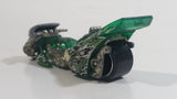 2005 Hot Wheels Rebel Rides Fright Bike Motorcycle Translucent Green Die Cast Toy Car Vehicle