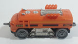 2011 Hot Wheels Rapid Transit Series Rocky Mountain Rail Train Engine Locomotive Orange Plastic Body Die Cast Toy Railway Railroad Vehicle