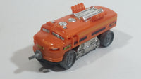 2011 Hot Wheels Rapid Transit Series Rocky Mountain Rail Train Engine Locomotive Orange Plastic Body Die Cast Toy Railway Railroad Vehicle