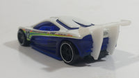 2008 Hot Wheels Rock 'n' Road GT Prototype 12 White Die Cast Toy Car Vehicle