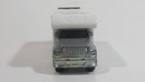 HTF Variation 2008 Matchbox MBX Motor Home RV #33 Racing Support Silver White MB756 Die Cast Toy Car Recreational Vehicle with Opening Rear Gate