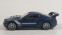 2013 Hot Wheels HW Workshop Then and Now Custom '12 Ford Mustang Dark Metallic Blue Die Cast Toy Car Vehicle