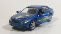 Y.T.G.F. No. 9972-7 "Speed" "Akron Zips" Blue Sedan Die Cast Toy Car Vehicle with Opening Doors