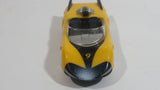2008 Hot Wheels "Speed Racer" Racer X Street Car #9 Yellow Frosted White Plastic Body Die Cast Toy Car Vehicle