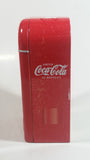 Drink Coca-Cola In Bottles Ice Cold Coke Soda Pop Red Refrigerator Vending Machine Shaped Tin Metal Beverage Collectible