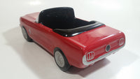 Teraflora Gifts 1965 Ford Mustang Convertible Red and Black Classic Muscle Car Shaped Ceramic Flower Planter 10 1/2" Long