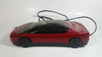 Vintage Kinyo Red and Black Plastic Sports Car Shaped VHS Video Cassette Tape Rewinder 13" Long