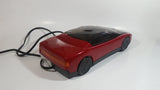 Vintage Kinyo Red and Black Plastic Sports Car Shaped VHS Video Cassette Tape Rewinder 13" Long