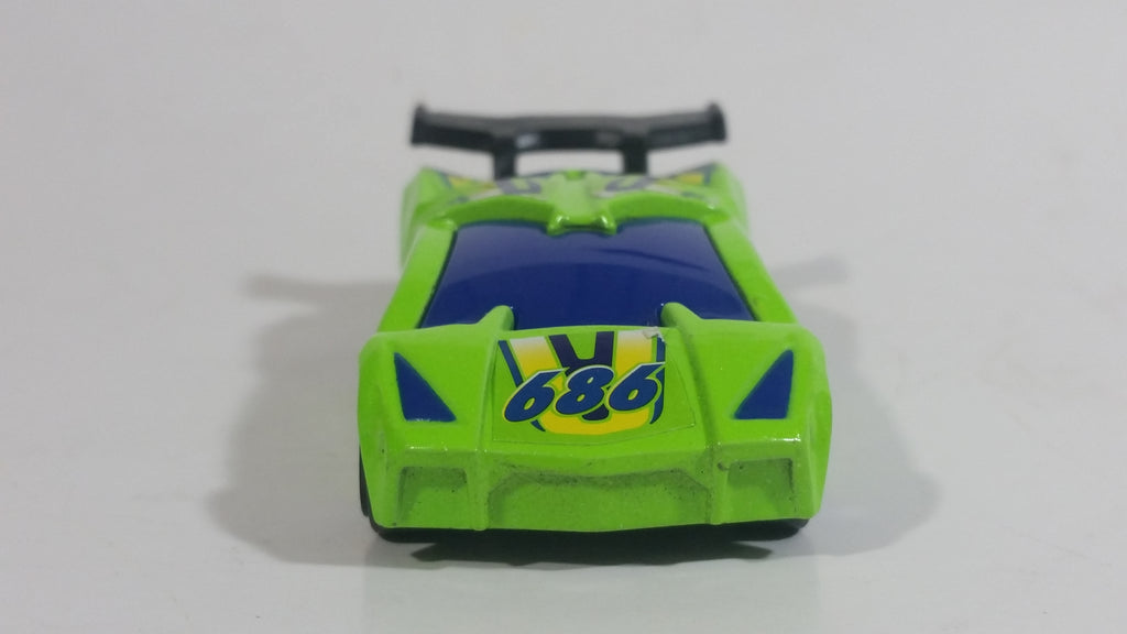 2009 Hot Wheels Impavido 1 Bright Green 3/7 Die Cast Toy Car Vehicle M ...