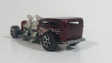 2000 Hot Wheels Way 2 Fast Dark Metal Red Die Cast Toy Car Hot Rod Vehicle