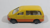 Unknown Brand Van Yellow and Orange Die Cast Toy Car Vehicle
