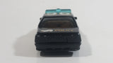 1996 Hot Wheels Police Cruiser Black with White Doors #96 Auto City Die Cast Toy Emergency Response Cop Vehicle