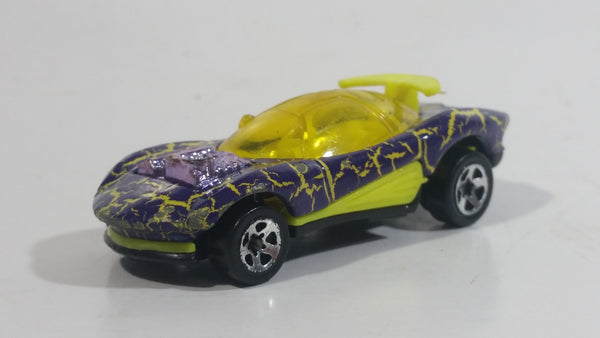 1995 Hot Wheels Krackle Car Flashfire Purple Die Cast Toy Car Vehicle