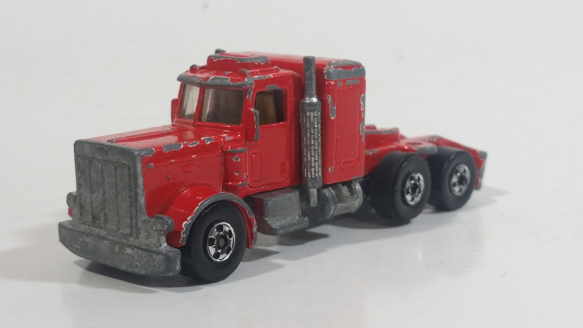 HTF Rare 1981 Hot Wheels Steering Rigs Peterbilt Semi Truck Rig Red Di ...