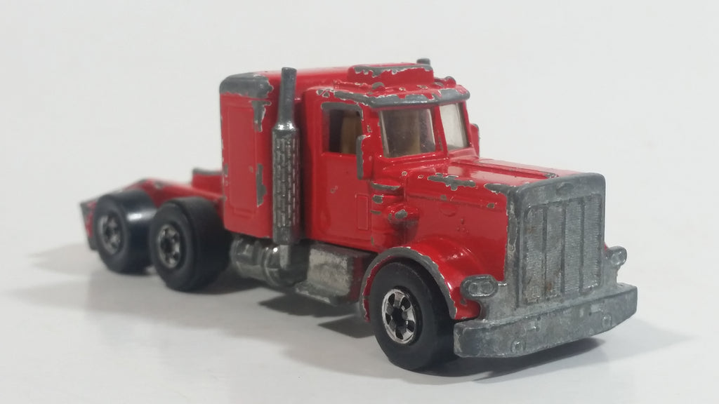 HTF Rare 1981 Hot Wheels Steering Rigs Peterbilt Semi Truck Rig Red Di ...