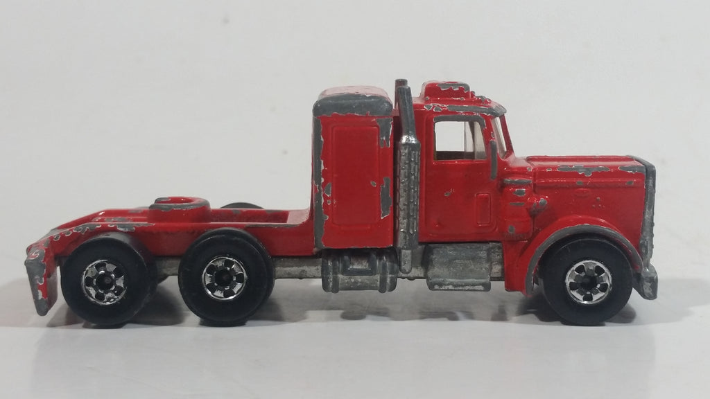 HTF Rare 1981 Hot Wheels Steering Rigs Peterbilt Semi Truck Rig Red Di ...