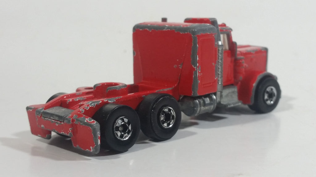 HTF Rare 1981 Hot Wheels Steering Rigs Peterbilt Semi Truck Rig Red Di ...