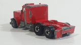 HTF Rare 1981 Hot Wheels Steering Rigs Peterbilt Semi Truck Rig Red Die Cast Toy Car Vehicle Hong Kong