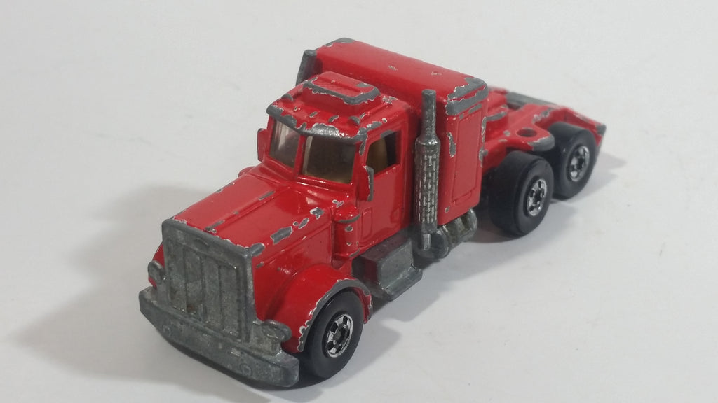 HTF Rare 1981 Hot Wheels Steering Rigs Peterbilt Semi Truck Rig Red Di ...