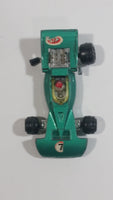 Vintage TinToys Tyrrell Ford F1 #7 W.T. 225 Green STP Die Cast Toy Race Car Vehicle - Hong Kong - Missing a Wheel