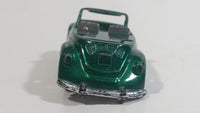 Unknown Brand (Possibly Summer) No. 8636 VW Volkwagen Beetle Cabriolet Convertible Dark Green Die Cast Toy Car Vehicle