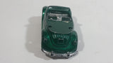 Unknown Brand (Possibly Summer) No. 8636 VW Volkwagen Beetle Cabriolet Convertible Dark Green Die Cast Toy Car Vehicle