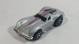 2005 Hot Wheels First Editions Drop Tops 1963 Corvette Sting Ray Metalflake Silver Die Cast Toy Car Vehicle