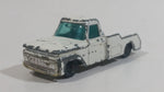 Vintage Husky Ford F350 Truck White Die Cast Toy Car Vehicle - Made in Great Britain